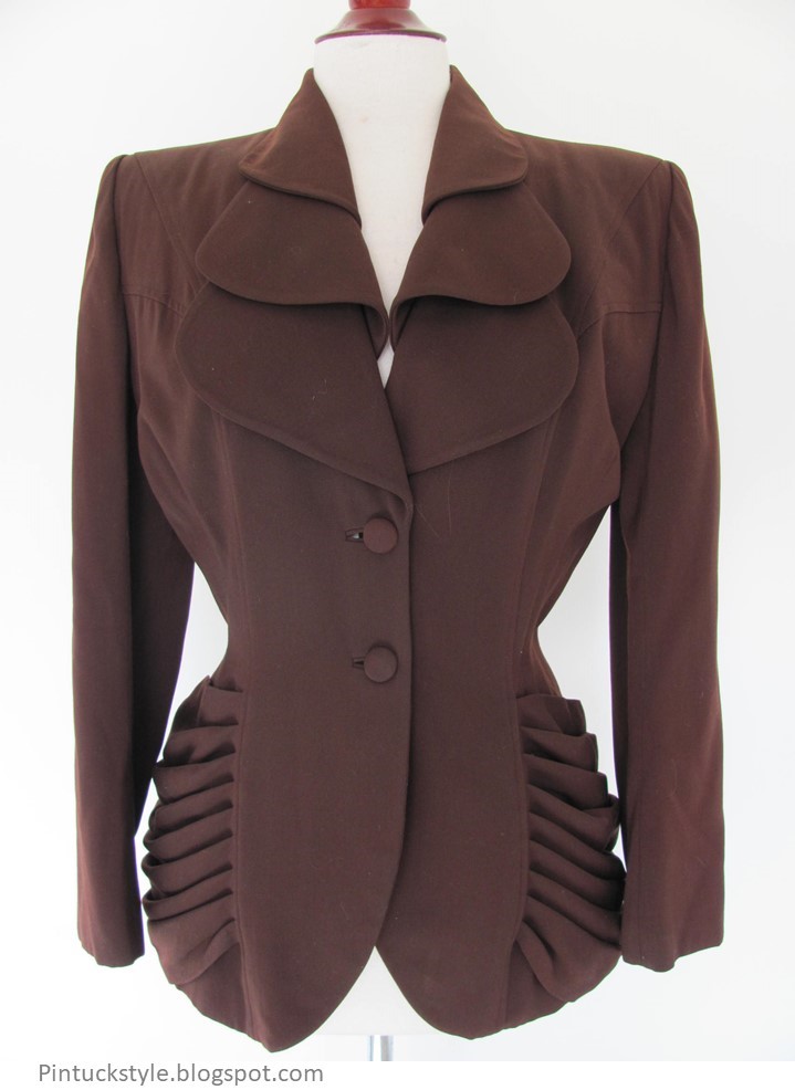 Pintucks: Lilli Ann, 1949 Jacket: A Closer Look at Details